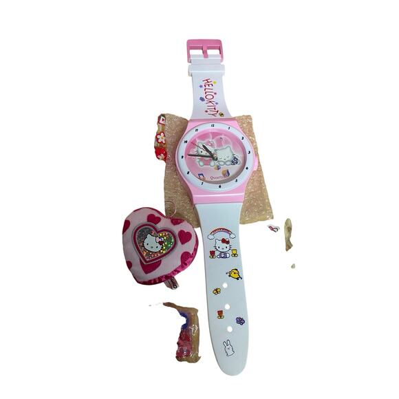 Hello Kitty Vintage 90’s Lot Clock Bath Set Notebook Stickers Wallet+ More - Picture 9 of 14